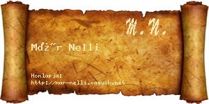 Már Nelli névjegykártya